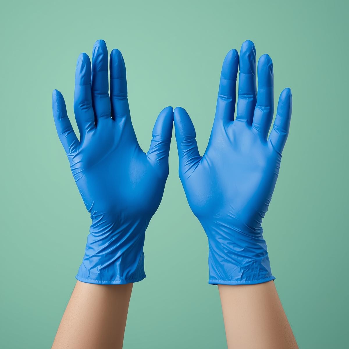 Cobalt Blue Nitrile Examination Gloves Powder-Free - Image 4